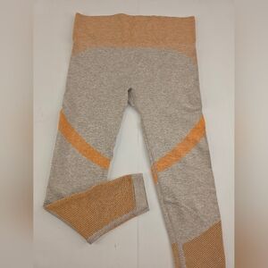 Nova Sport Los Angeles Women's Gray and Orange Leggings Active Size XL J-3110